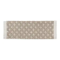 DII&reg; Diamond Printed Off-White Hand-Loomed Shag Rug Runner 2ft. x 6ft. Stone Diamond