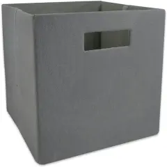 DII&reg; 11" Polyester Solid Storage Cube Gray