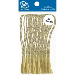 PA Paper&trade; Accents Old Gold Tassels, 24ct.