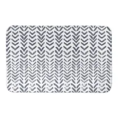 Herringbone Pattern 34" x 21" Bath Mat