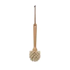 Hello Honey&reg; Beech Wood Dish Brush with Leather Strap