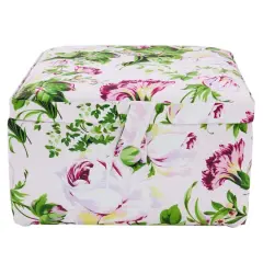 Pink Floral Square Sewing Basket by Loops & Threads&reg;
