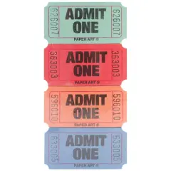 Creative Converting&trade; Assorted Admit One Ticket Roll