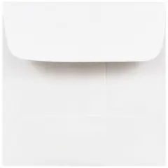 JAM Paper 2.375" x 2.375" White Square Envelopes