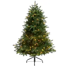 4ft. Pre-Lit South Carolina Spruce Artificial Christmas Tree, Clear Lights