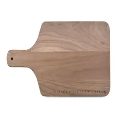 Celebrate Little Blessings 17" x 8" Walnut Paddle Cutting Board