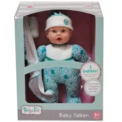 Goldberger Baby's First&reg; Baby Talker&trade; 15" Interactive Baby Doll with Trendy Teal Outfit