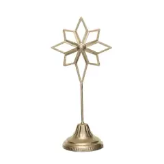 Hello Honey&reg; 10.25" Gold Metal Star Decor on Stand
