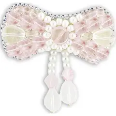 Crystal Art Beadwork Small Girl Flirt Brooch Kit