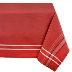 Tango Red French Chambray Tablecloth 60" x 84"