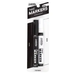 ArtSkills&reg; Black & White Oil Based Paint Markers