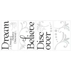 RoomMates Dream Believe Discover Peel & Stick Wall Decals