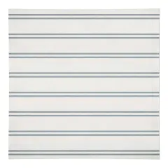 Double Stripe Cotton Twill Napkin Blue/White