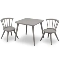 Delta Children Windsor Table & 2 Chairs Set Gray