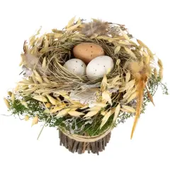6.5" Bird's Nest with Eggs Easter Bundle D&eacute;cor