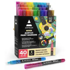 Arteza&reg; Bright Colors Extra Fine Acrylic Paint Marker Set