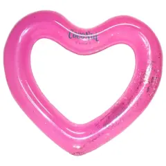 CocoNut Float 4ft. Pink Glitter Heart Pool Float