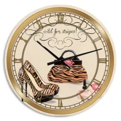 Designart Fashion Handbags I Glam Wall Clock