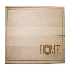 17" Home Wreath Maple Cutting Board
