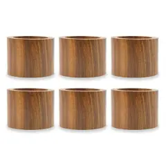 DII&reg; Wood Band Napkin Rings, 6ct.