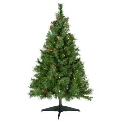 4ft. Pre-Lit Dakota Red Pine Full Artificial Christmas Tree, Clear Lights