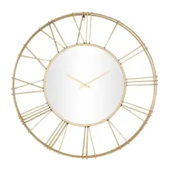 30" Glam Wall Clock Gold