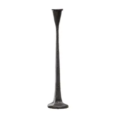 Hello Honey&reg; 14'' Black Cast Iron Taper Candle Holder