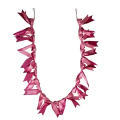 6ft. Pink Satin Bow Garland by Ashland&reg;
