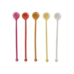 Hello Honey&reg; 8.25" Multicolor Cocktail Spoon Set