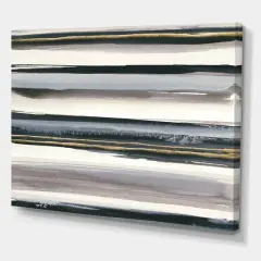 Designart - Gold Watercolor Amethyst I - Modern & Contemporary Premium Canvas Wall Art