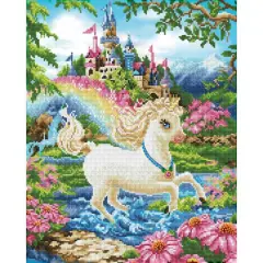 Diamond Dotz&reg; Intermediate Princess Unicorn Diamond Painting Kit