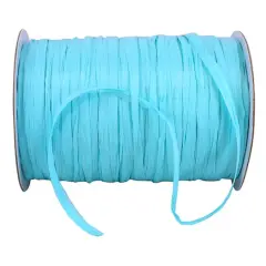 JAM Paper 1/4" Matte Raffia Ribbon, 100yd. Robin's Egg Blue