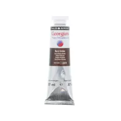 Daler-Rowney&reg; Georgian Water Mixable Oil Paint, 37mL 223 Burnt Umber