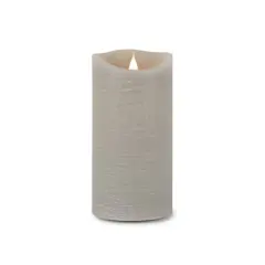 7.75" Gray Simplux LED Designer Candle with Remote