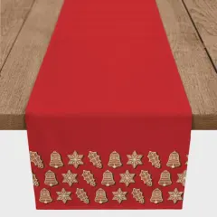 72" Christmas Cookies Border Table Runner