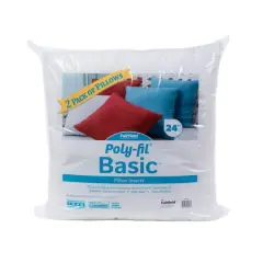 Poly-Fil&reg; Basic&trade; 2ct. Pillow Inserts, 24" x 24"