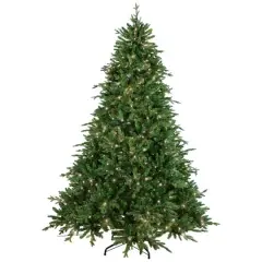 9ft. Pre-Lit Real Touch&trade; Cumberland Pine Artificial Christmas Tree, Warm White LED Lights
