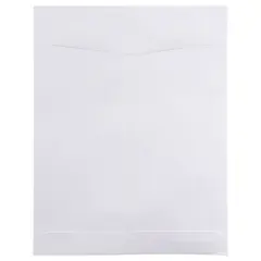 JAM Paper 8.75" x 11.5" White Open End Catalog Commercial Envelopes