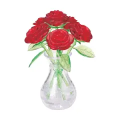 Original 3D Crystal Puzzle&trade; Roses in a Vase 44 Piece Puzzle