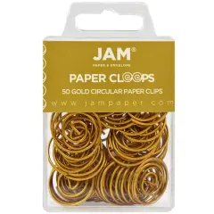 JAM Paper Circular Paper Cloops Gold