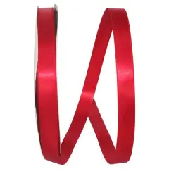 JAM Paper 5/8" x 100yd. Double Face Satin Allure Ribbon Scarlet