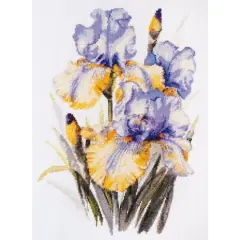 Abris Art Irises Cross Stitch Kit