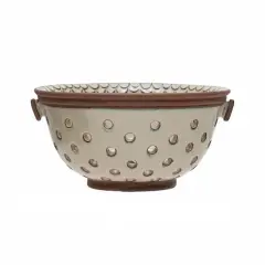 Hello Honey&reg; 8.5" Reactive Glaze Stoneware Colander