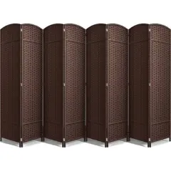 Sorbus Folding Divider Panel Brown