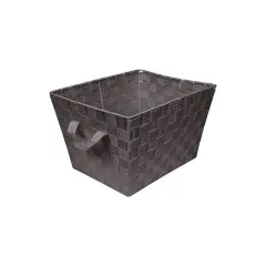 Simplify Small Woven Storage Bin Chocolate