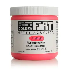Golden&reg; SoFlat Matte Acrylic Paint, 16oz. Fluorescent Pink