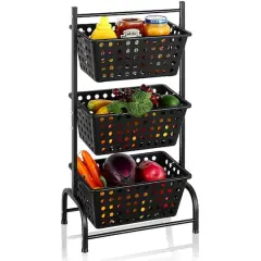 NEX&trade; Black Metal & Plastic Storage Basket