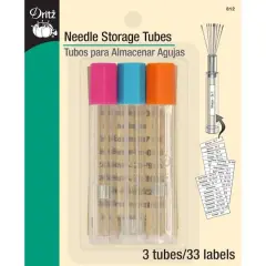 Dritz&reg; Needle Storage Tubes, 3ct.