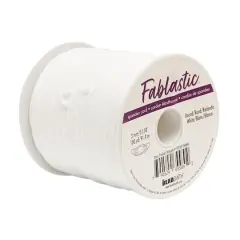 Beadsmith&reg; Fablastic&trade; 3mm White Round Spandex Cord