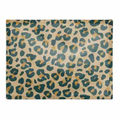 Leopard Cotton Twill Placemat Beige